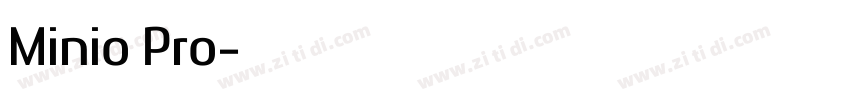 Minio Pro字体转换